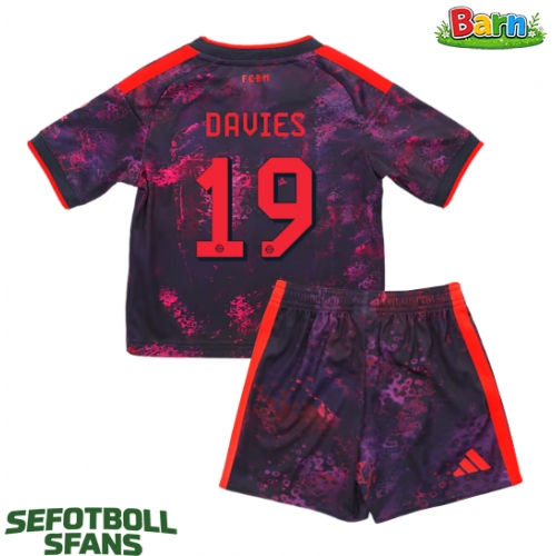 Bayern Munich Alphonso Davies #19 Tredjeställ Barn 2026-27 Kortärmad (+ Korta byxor)